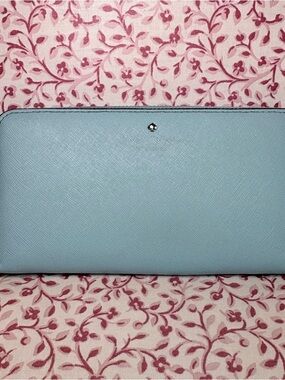 Kate Spade Tiffany Blue Zip-Around Wallet